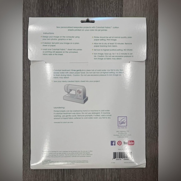 35 New June Tailor Sew-in Colorfast Fabric Sheets, 8.5 x 11 Inch in 2 Packages - Picture 3 of 11